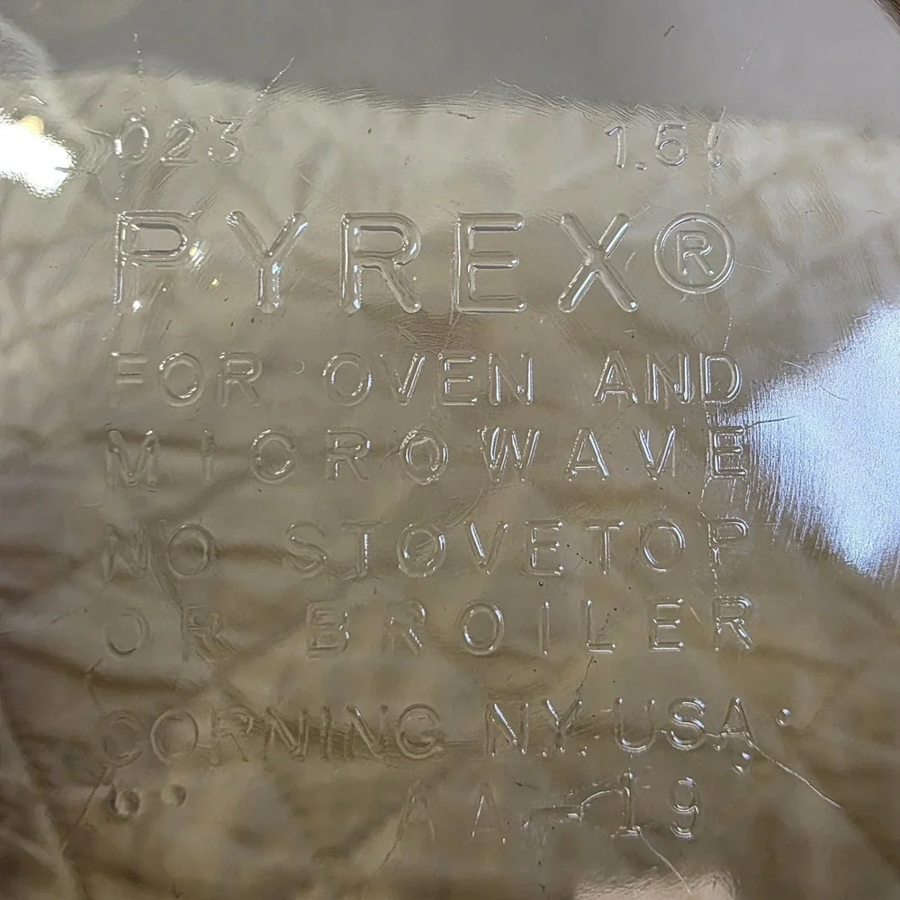 Pyrex fireside glass
